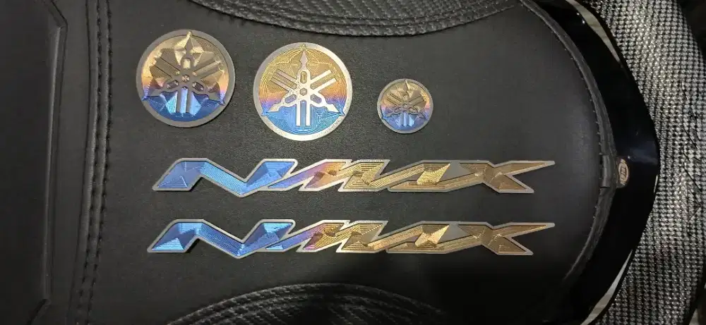 Emblem Titanium Burn Nmax Set - Ori Vietnam _ Mulus