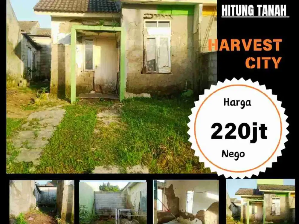 JUAL RUMAH HITUNG TANAH HAVEST 220jt