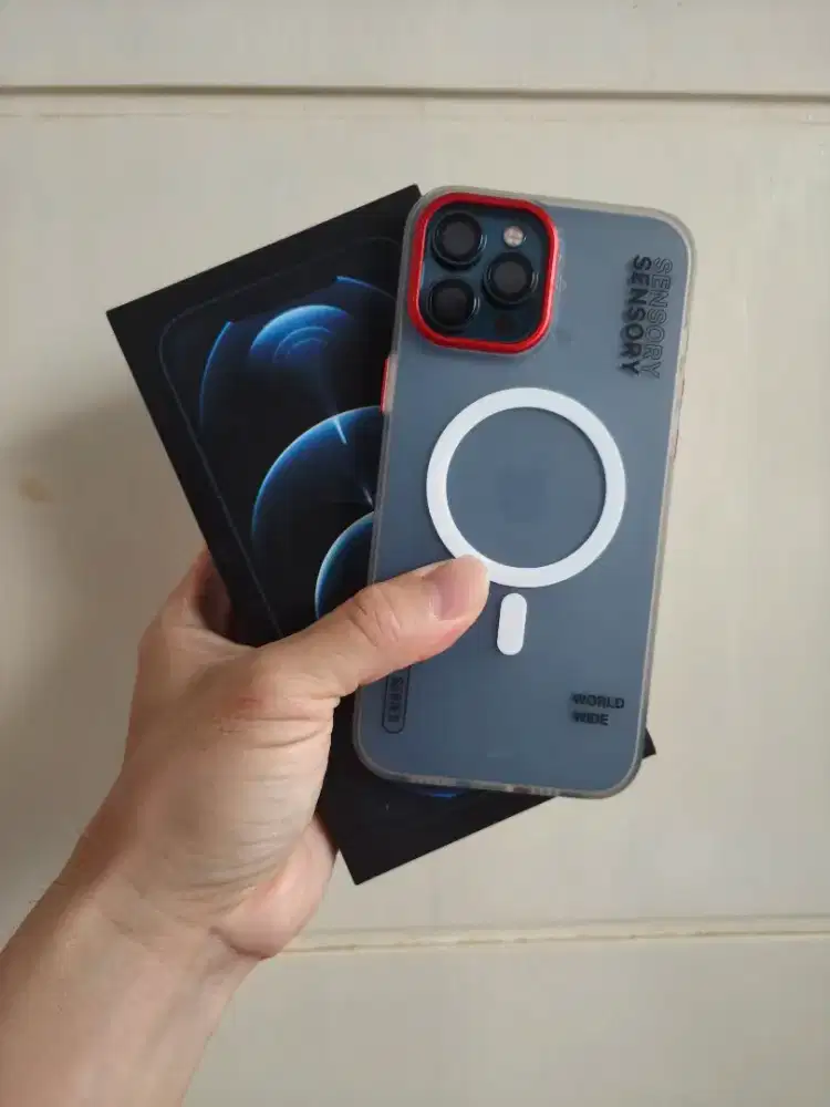 iPhone 12 Pro Max iBox Like New 256 GB Fullset Ori No Minus