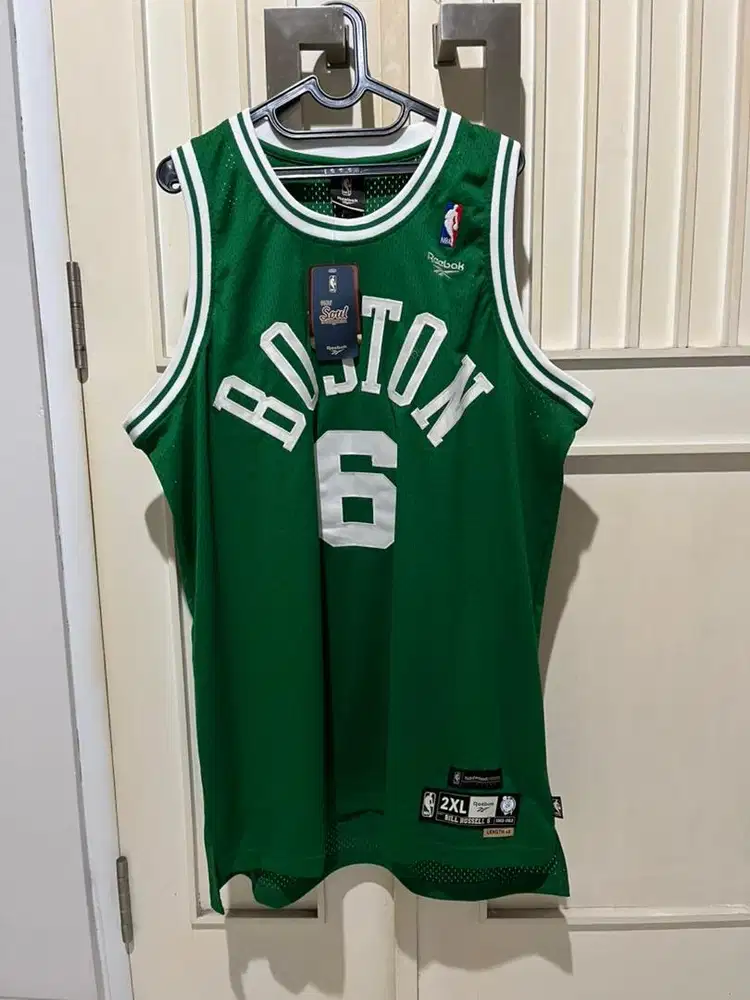 Jersey Boston Celtics Bill Russell Reebok HWC Sz 2XL Original BNWT