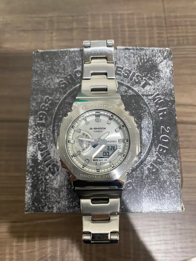 Jam G Shock Silver Ori