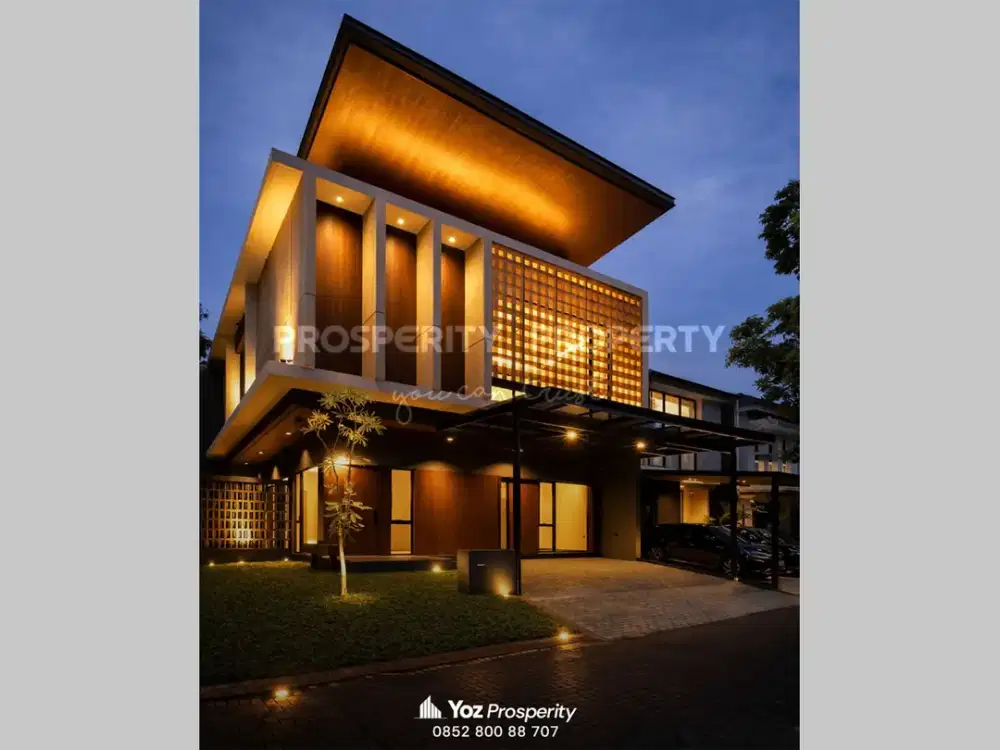 Dijual Rumah Hoek Bangunan Mandiri Brand New di Cluster Fresco Aria Kawasan Foresta BSD City Tropikal Kontemporer Modern Design dengan Layout Terbuka