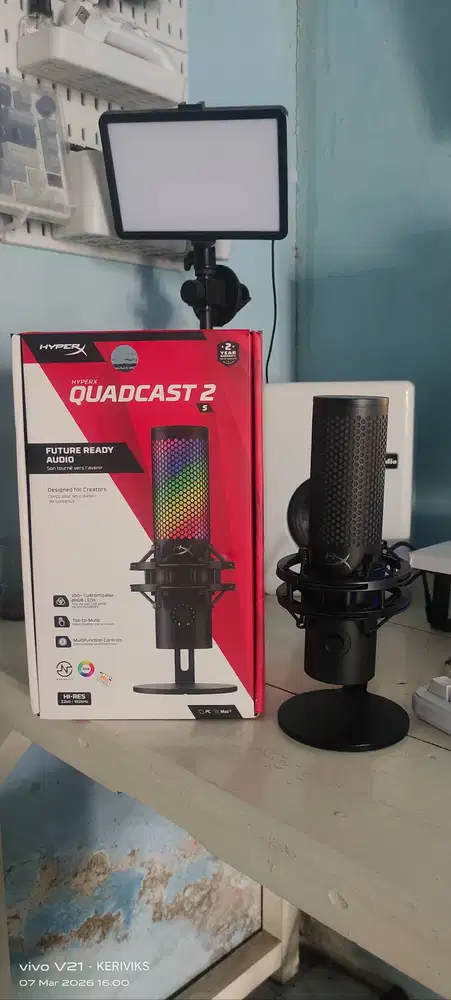 MICROPHONE HYPER X QUADCAST 2S