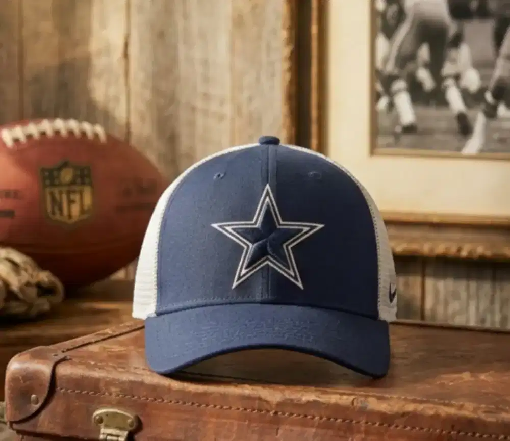 Topi Trucker Dallas Cowboys NFL Nike Built-up Size Medium