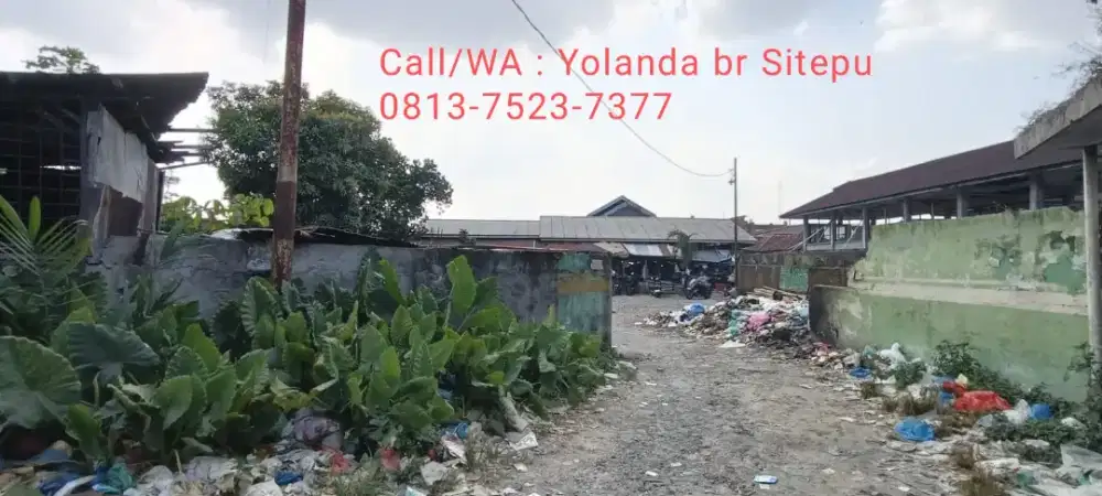 Dijual Tanah Strategis Di Pasar Inpres Kwala Bekala Medan