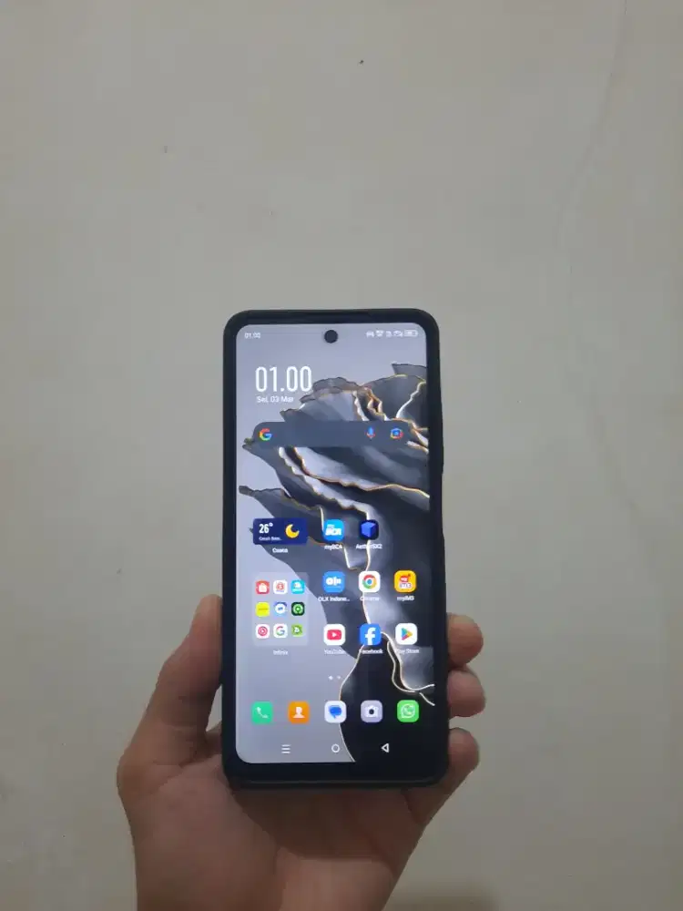 Infinix Hot 40i Black Ram 8/128 GB Mulus