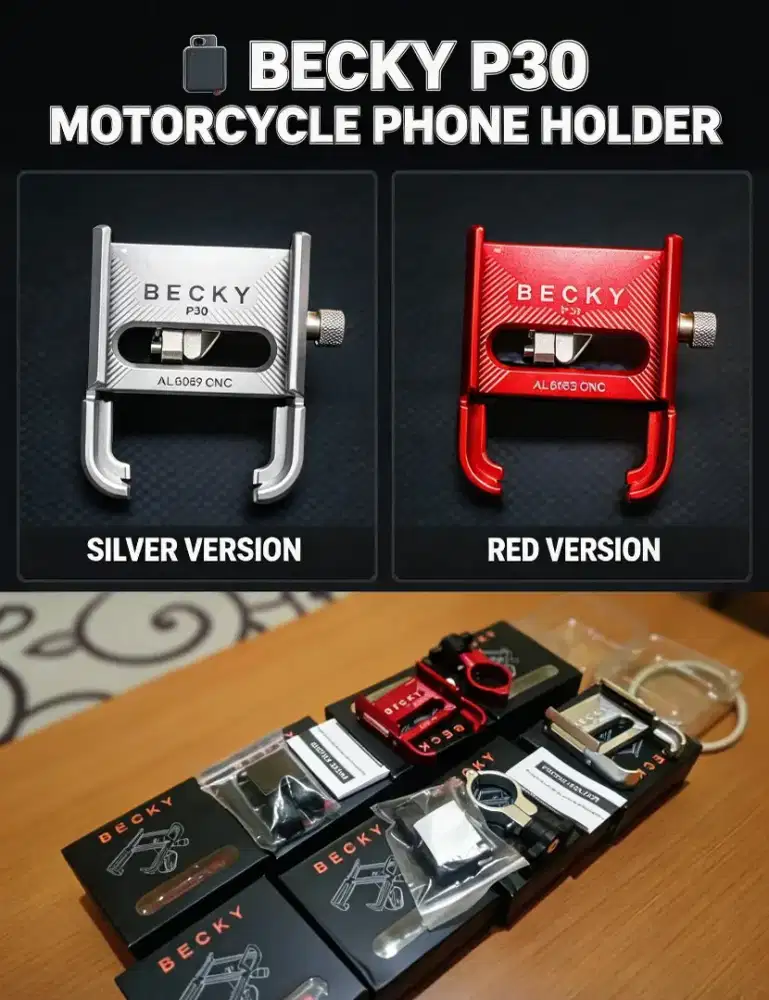 Holder becky motor kondisi baru fullset
