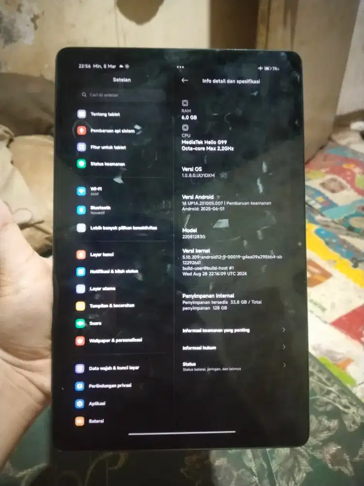 Redmi pad 6/128 (bukan se)