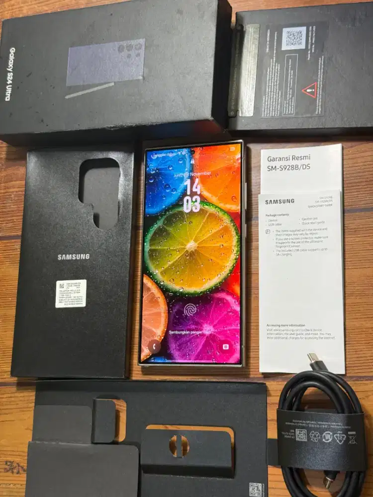 Samsung S24 Ultra 12/256 Lengkap Full original Resmi SEIN