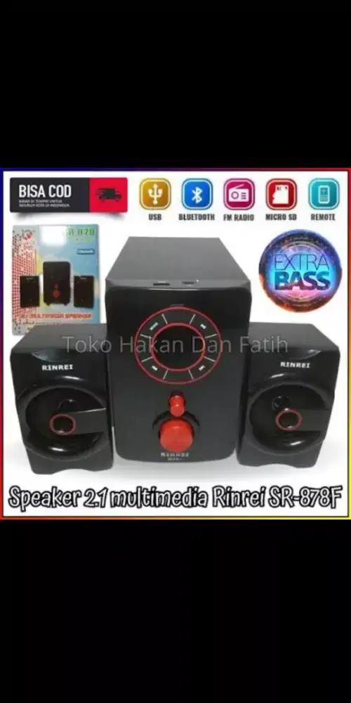 Speaker bluetooth bass,remote