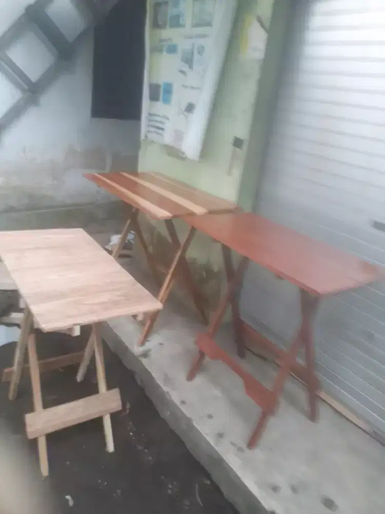 Meja lipat kayu multyi fungsi bisa cod