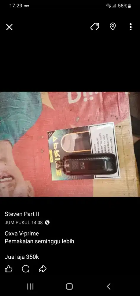 Pemakaian baru 2 minggu