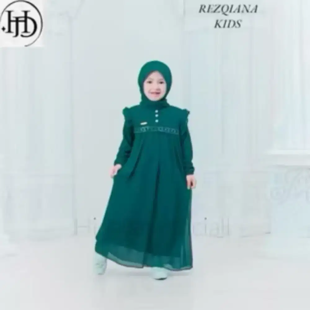 Cod bayar ditempat gamis anak babydoll resqina