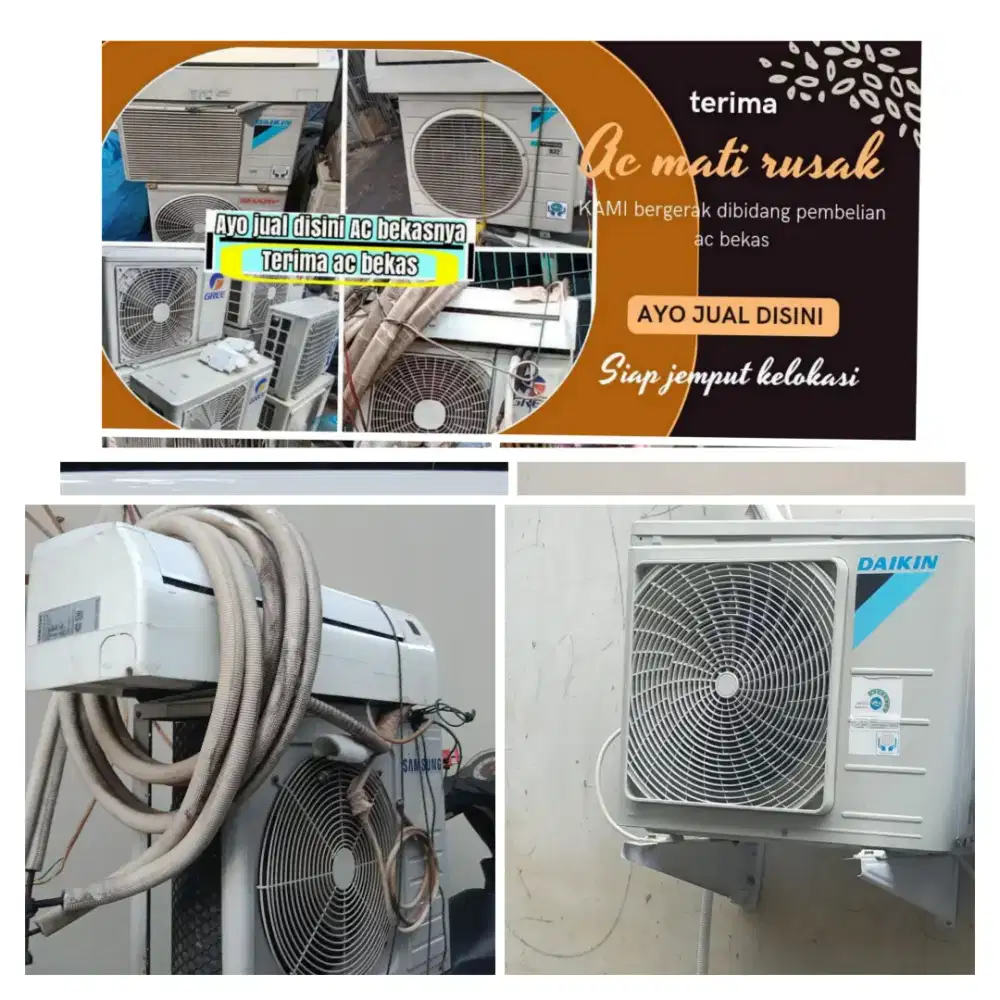Terima ac bekas rusak