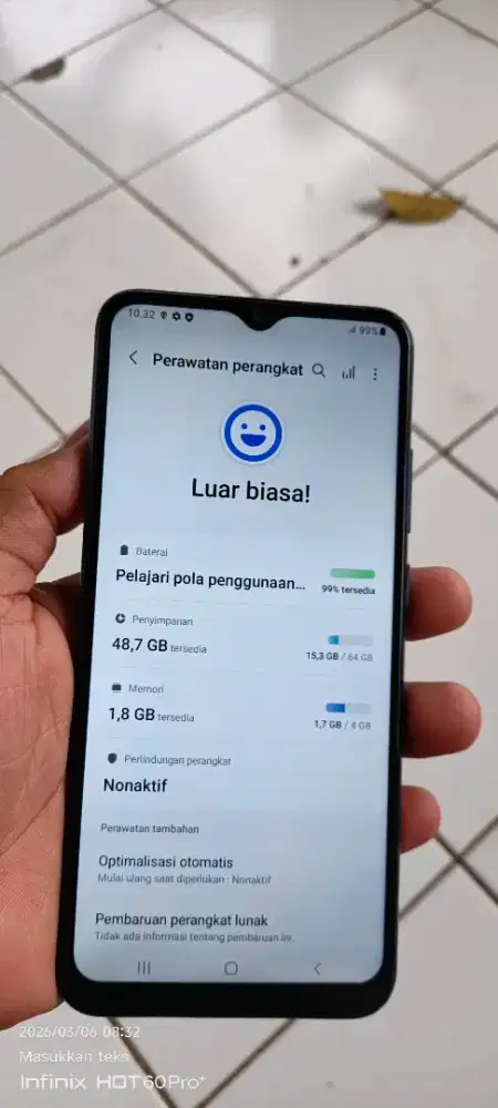 Samsung a03. Resmi. 4/64 lcet2 pmkyan ja