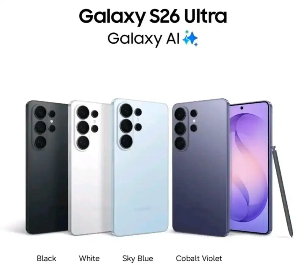 Dijual Samsung S26 Ultra Ram 16GB 1TB Black