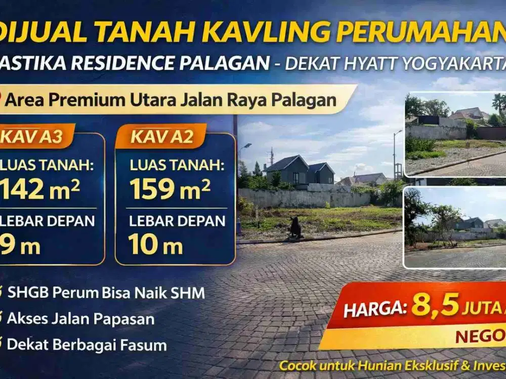 Tanah Kavling Perumahan Pastika Residence Palagan – Dekat Hyatt, Area Premium