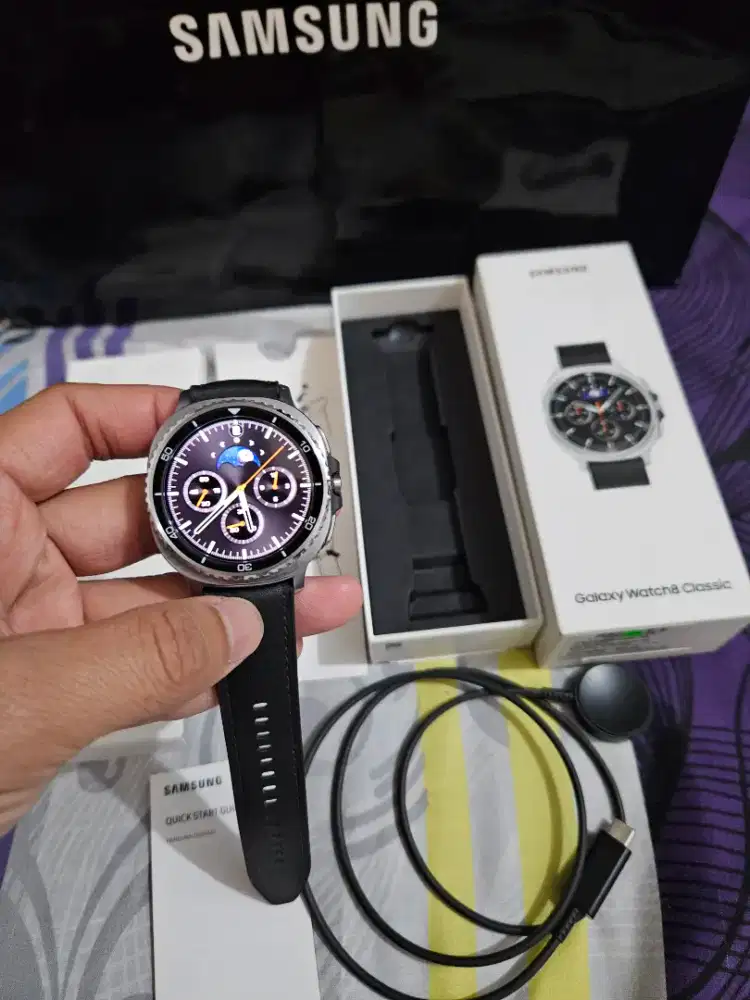 Samsung Galaxy Watch 8 Classic Black Mulus Murah Fullset Garansi Sein