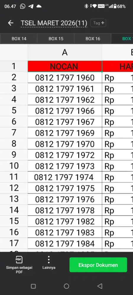 NOMOR CANTIK TELKOMSEL
