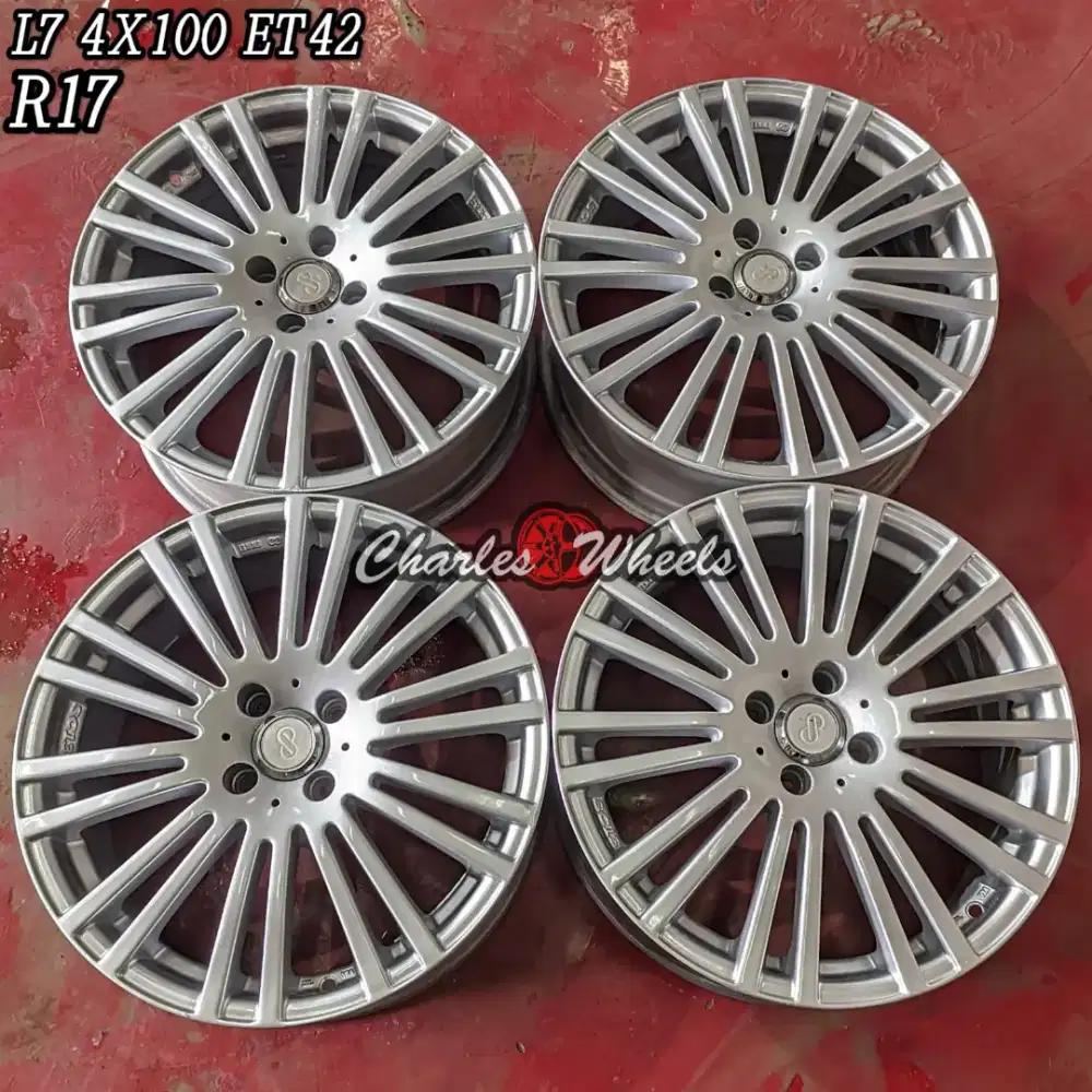 Jual velg r17 4x100 mobilio jazz city dll