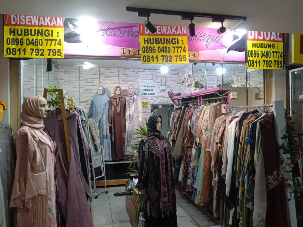 Disewakan atau dijual Toko