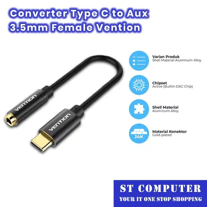 Converter Type C to Aux 3.5mm Female Vention