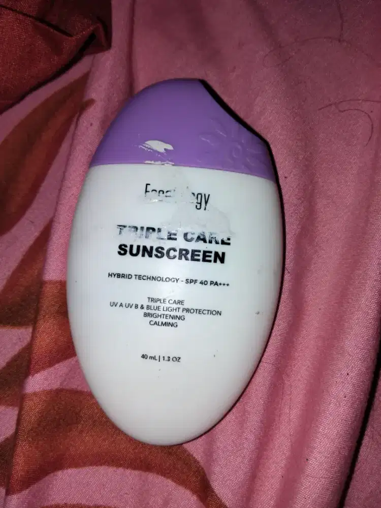 Sunscreen Facetology Triple Care - Dipakai Beberapa Hari Sisa Lumayan!