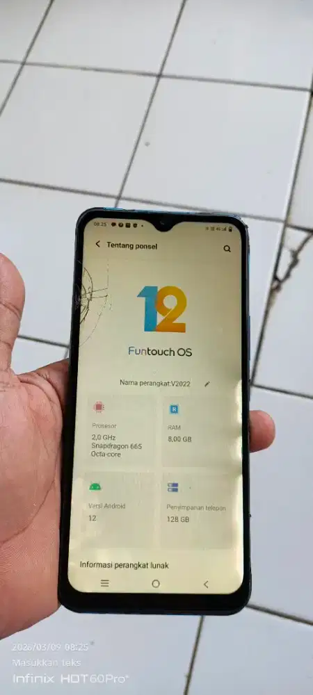 Vivo. V20 SE.  8/128 mnus gantian lcd retak SMA noda bodi2 kurang mlus