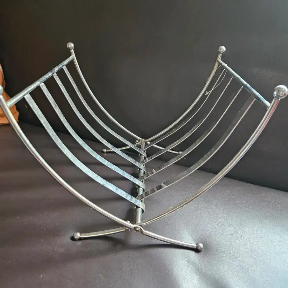 Rak majalah, buku, stainless steel