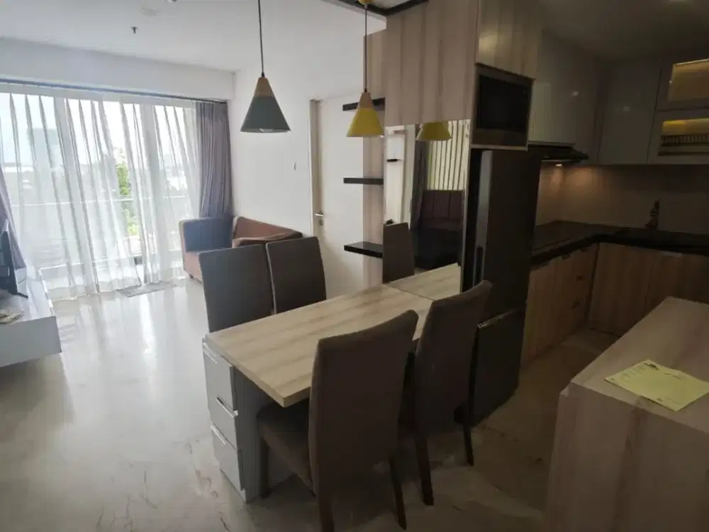 apartemen landmark lantai 5 full furnish dekat sekolah, mall, dan stasiun kereta