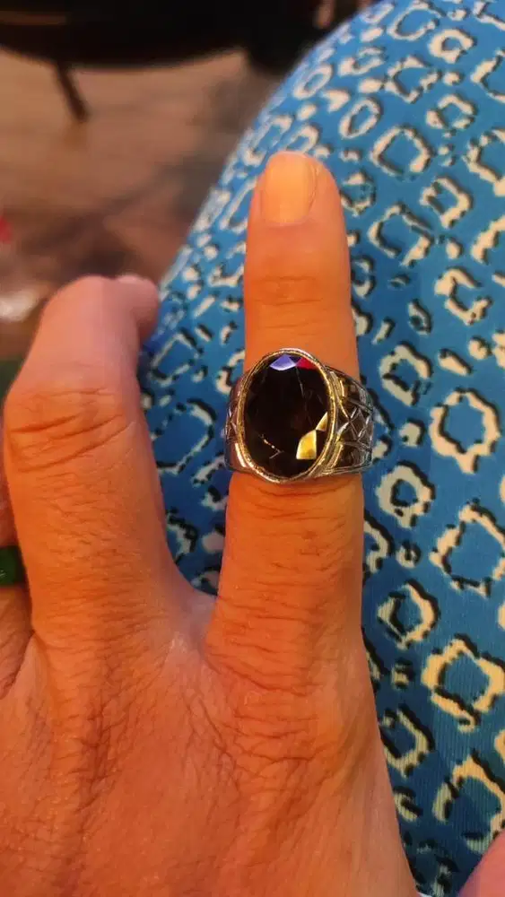 Dijual cincin batu garnet siap pakai