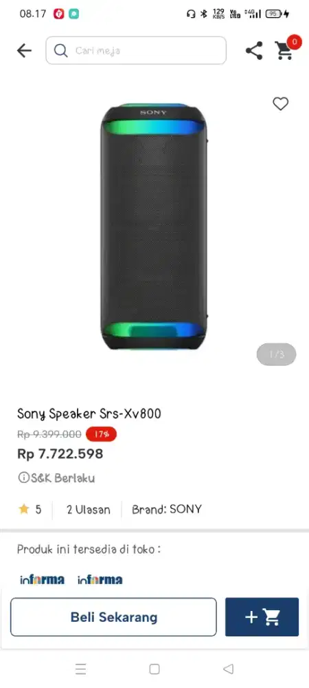 Promo speaker sony