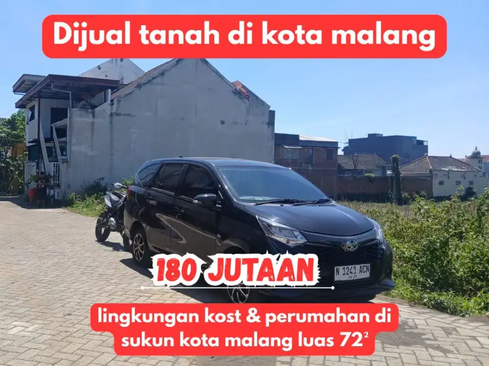 Dijual Tanah Siap Bangun di Bandulan Sukun – Lokasi Strategis