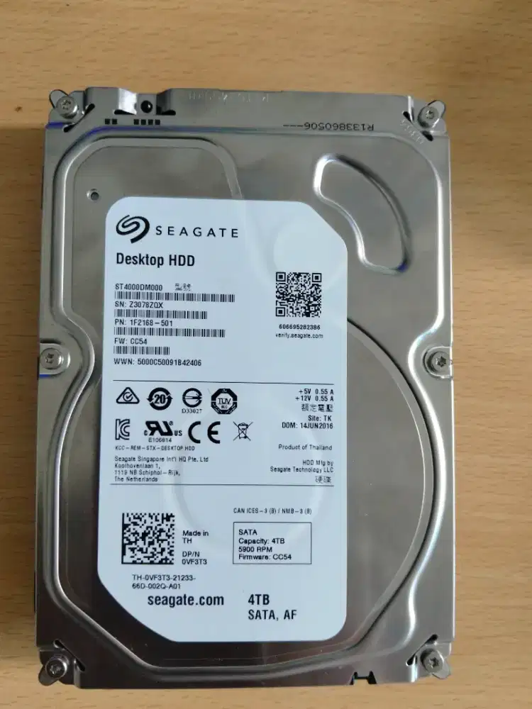 Hardisk Seagate 4 TB