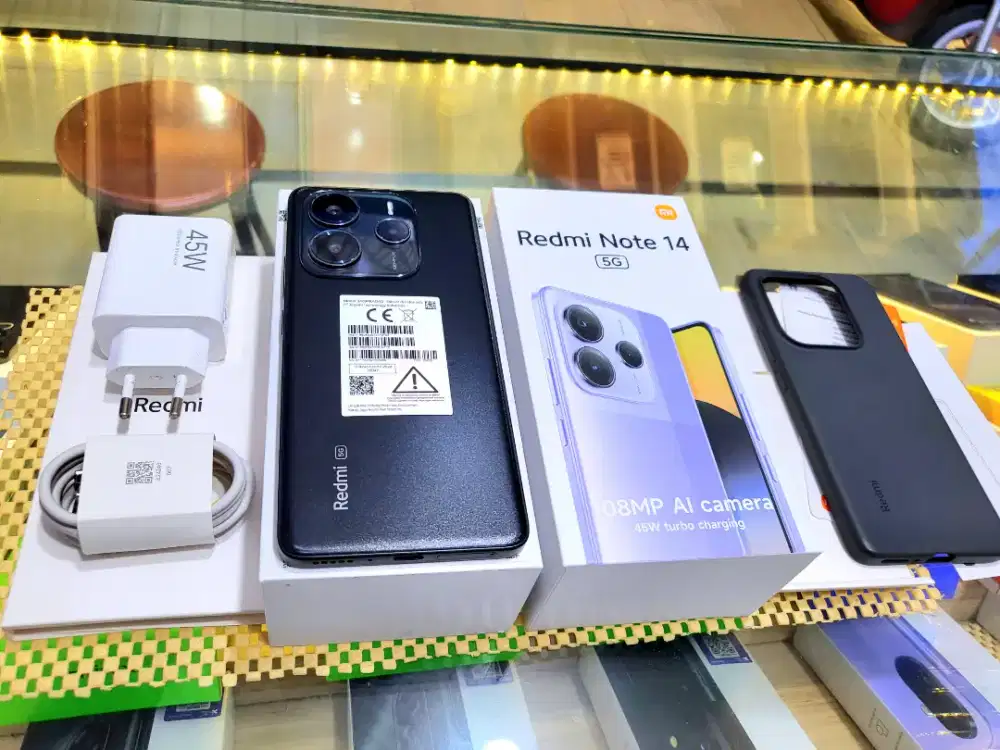 REDMI NOTE 14 5G RAM 8/256GB ORIGINAL LIKE-NEW FULSET GARANSI RESMI