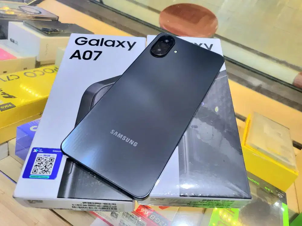 SAMSUNG A07 RAM 4+4/128GB LIKE-NEW FULL ORIGINAL GARANSI RESMI (SEIN)