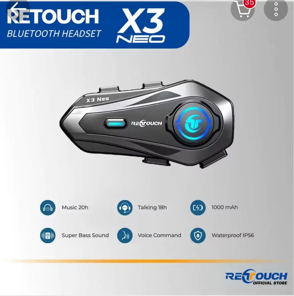 Jual Headset Bluetooth Retouch X3 Neo