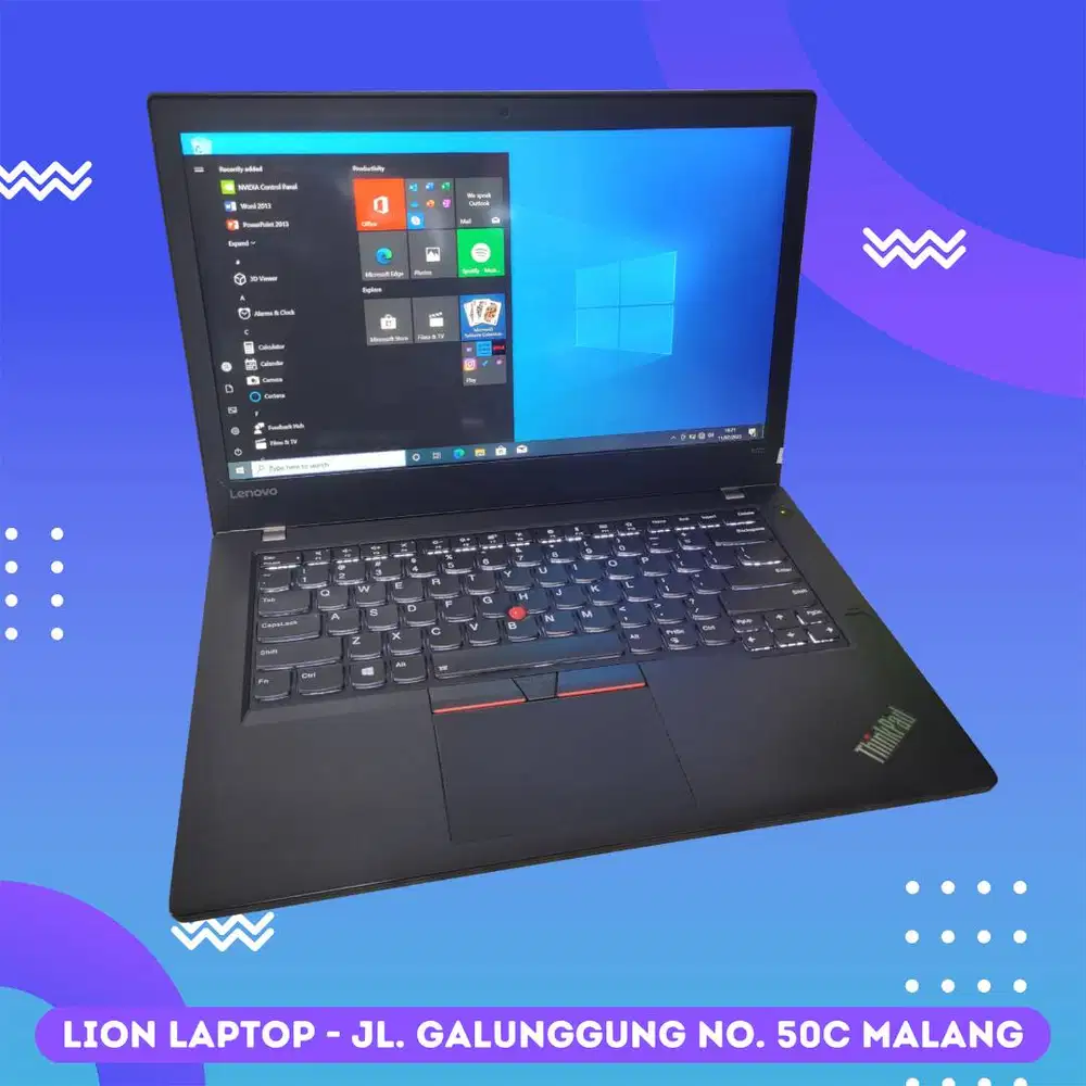 RAM 8GB SSD 256GB i5 Touchscreen Lenovo Thinkpad T470 [09|03]