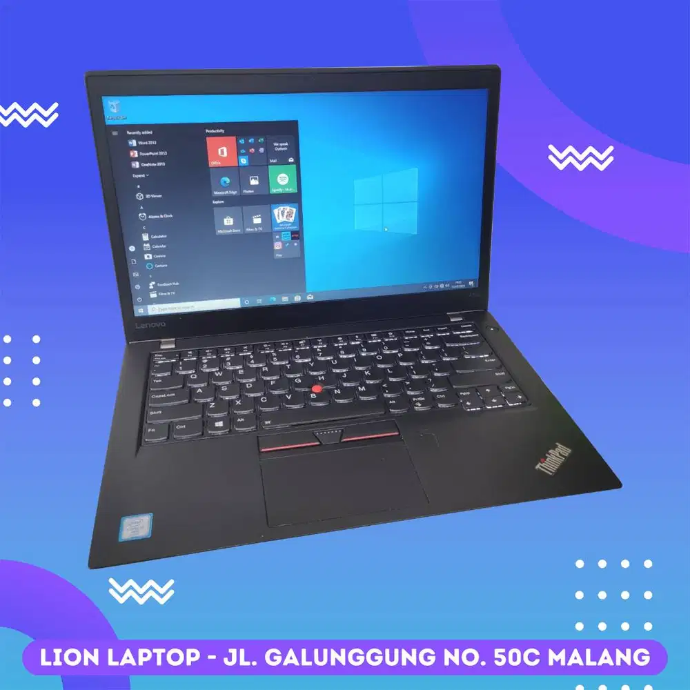 RAM 8GB SSD 256GB Core i7 SLIM Lenovo Thinkpad T470s [09|03]