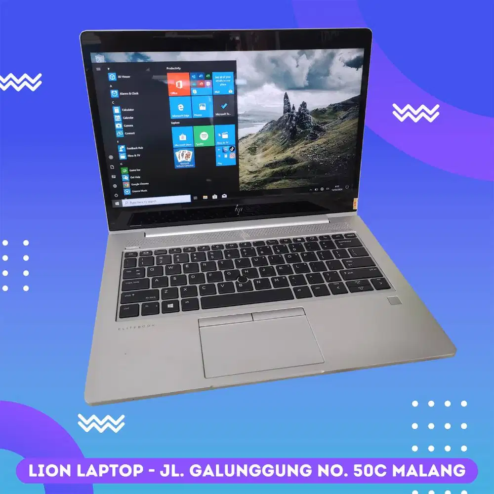 Core i7 gen 8 RAM 8GB Touchscreen Slim HP Elitebook 830 G6 [09|03]