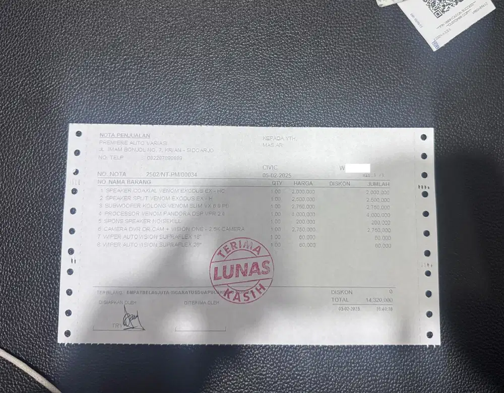 CIVIC TURBO PRESTIGE UNIT SIMPANAN MODIFIKASI BRANDED