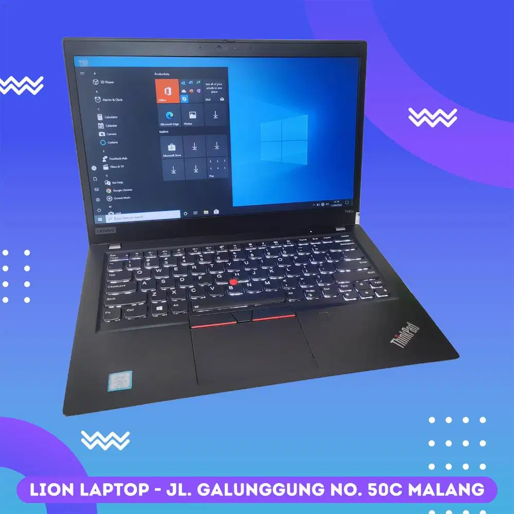 RAM 16GB SSD 512GB Core i5 Slim Lenovo Thinkpad T490s [09|03]