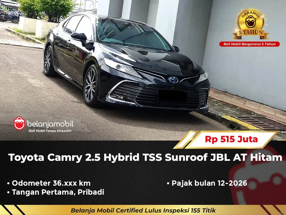 [ PAJAK PANJANG ] Toyota Camry 2.5 Hybrid TSS Sunroof JBL AT 2023/2024