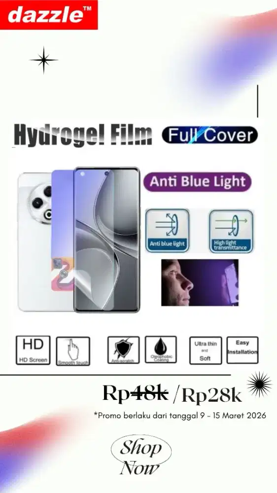 Hydrogel anti blue