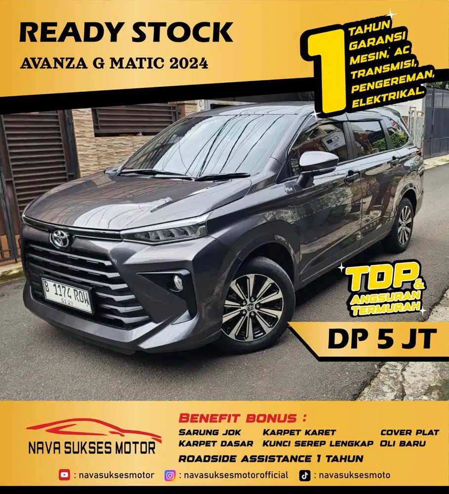 TDP 5 JUTA - AVANZA G MATIC 2024