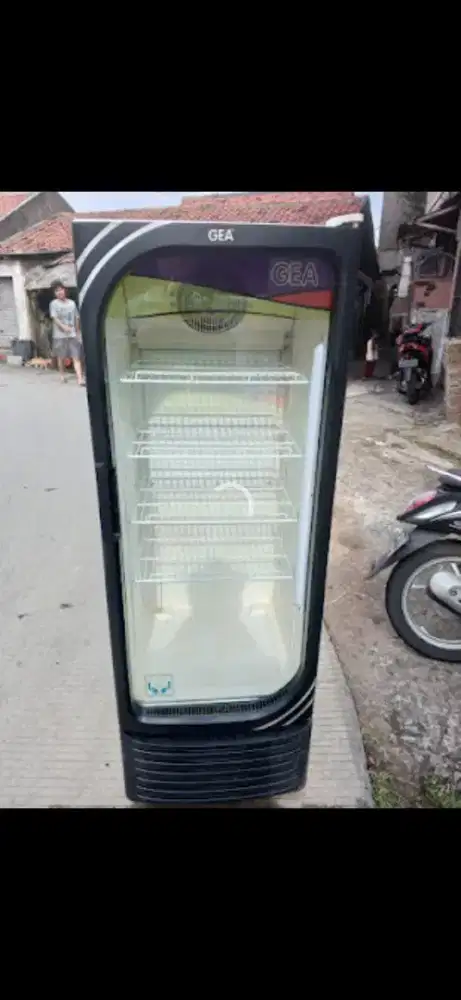 Jual bu showcase kulkas pendingin minuman ukuran 4 rak tanggung