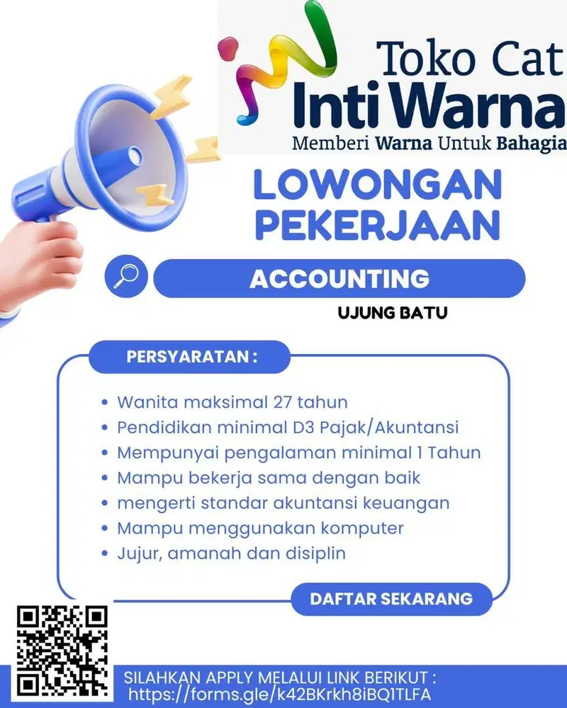 Lowongan kerja Accounting