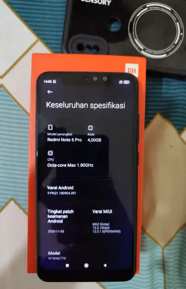 Redmi note 6 pro 4/64 fullset, pungsi semua normal