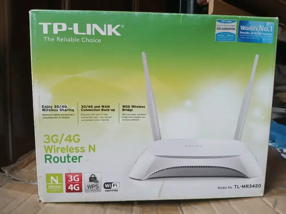 TL-MR3420
3G/4G Wireless N Router Murah