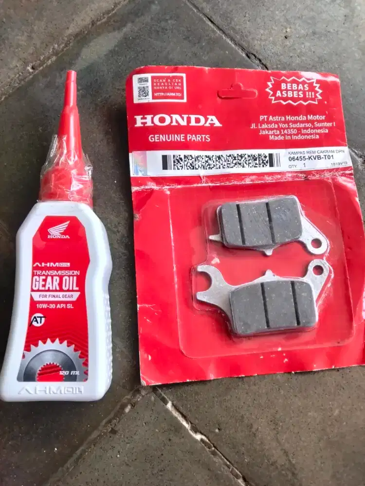 Kampas rem. Depan beat karbu dan oil gear